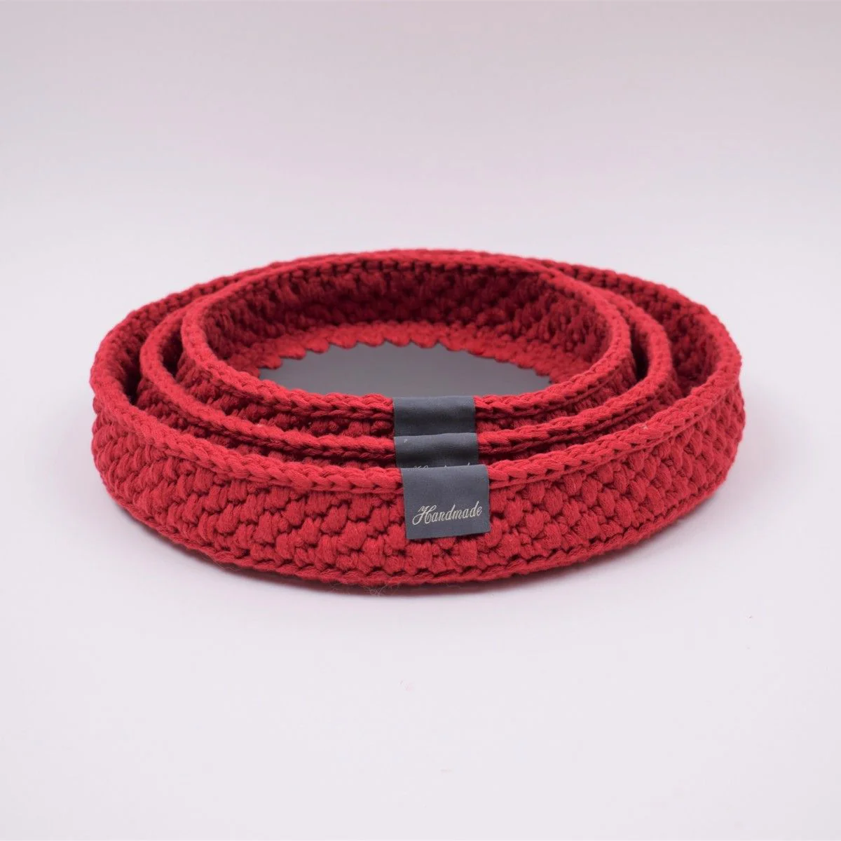 Decoration trays with round leather base - Christmas - Image 3