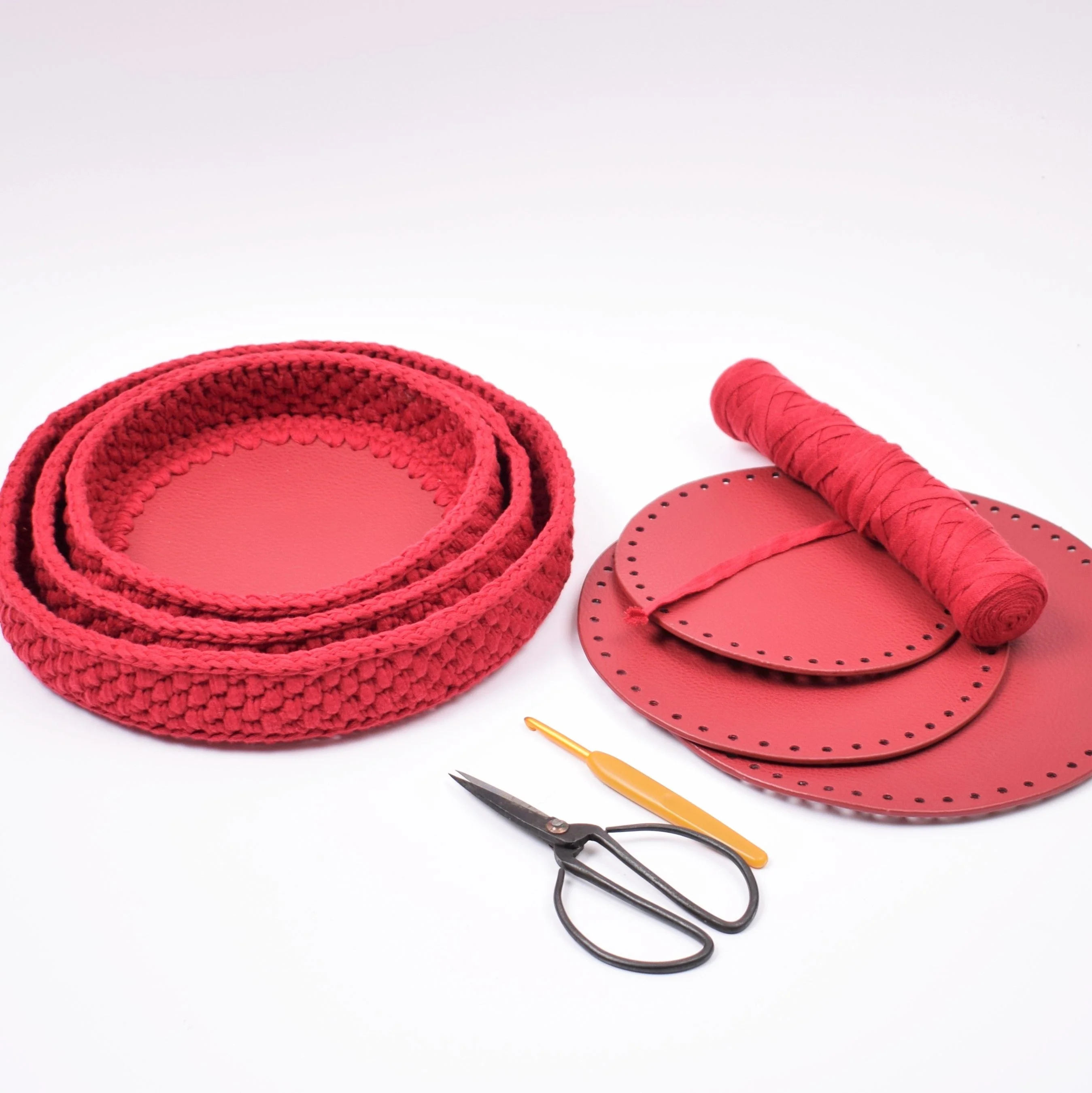 Decoration trays with round leather base - Christmas - Image 8