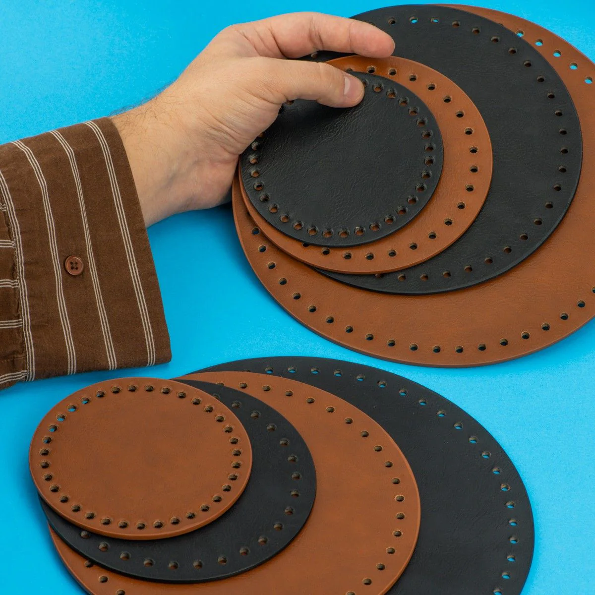 Bag bottom / Basket bottom - Round - 12 cm (4.7 in) - Image 4