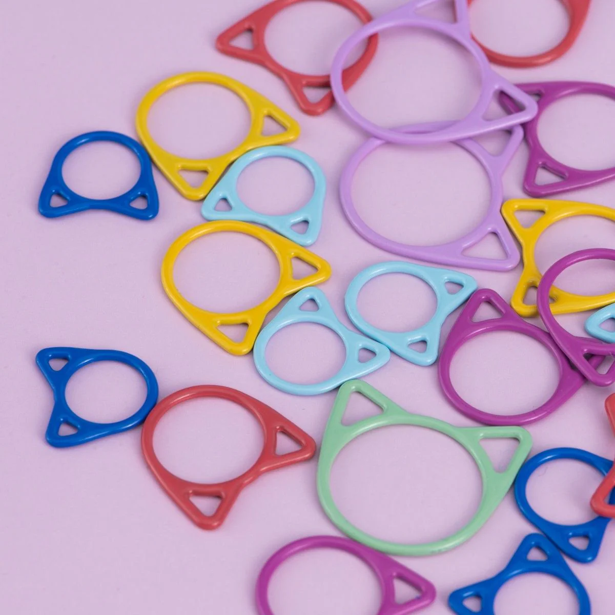 Metal Stitch Markers - Cat - Multi Size - Image 3